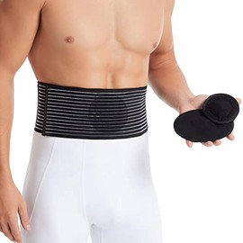 Umbilical Hernia Strap for Men and Women - Abdominal Support with Compression Pads - Supports the waist and abdomen after surgery, postpartum and umbilical hernia assistance