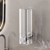 Transparent wall-mounted dispenser liquid soap case holder foam container Transparent - basic type