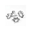 12 Piece Stainless Steel Cookie Cutter Set - Hearts, Stars,