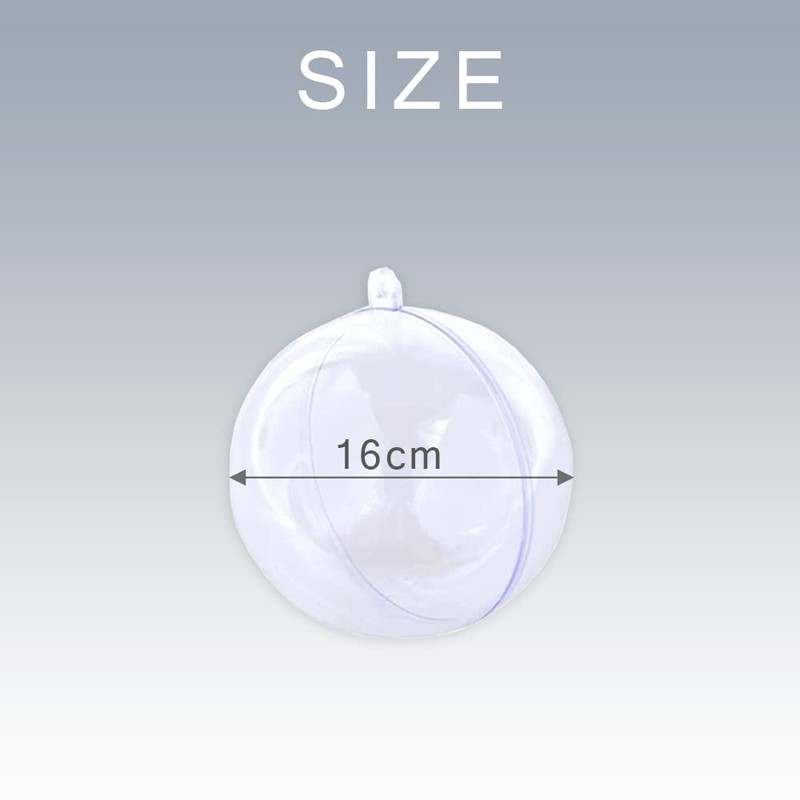 TKY Plastic Ball, Plastic Sphere, Ornament, Ball, Decorative, Clear, Hollow,