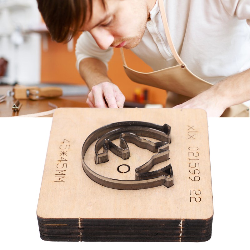 Leather Punching Die Wolf Shaped Alloy Steel and Birch High