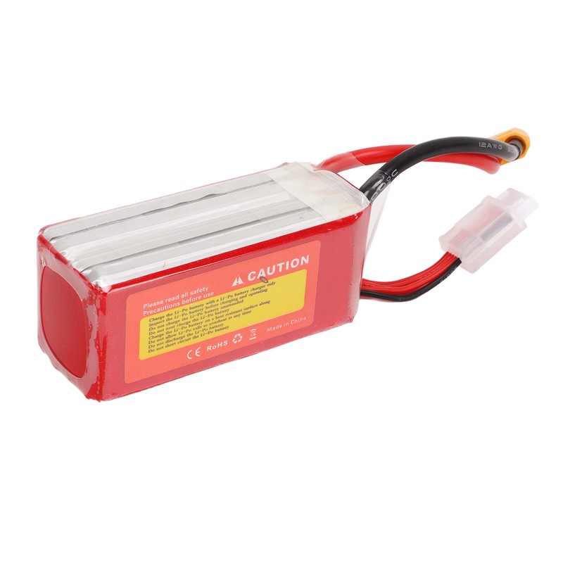 1800mAh Lipo Battery 100C Discharge Rate 14.8V 4S XT60 Plug