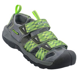 Exustar E-SS515A Clipless Sandal 45-46 Euro or 11-12 US<4:4Green/Gray (E-SS515A-4546)