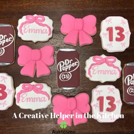 Auktosmn Bow Cookie Cutter Set-7 Piece-2.2" to 4.0"-Dishwasher Safe - Metal Cookie Cutter for Baking - Perfect for Baby Shower, Birthday, Wedding, and Graduation Cookies