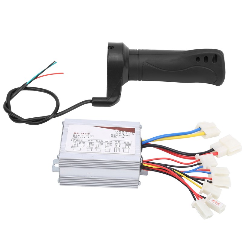 48V 500W Brush Controller Short Cable Thumb Throttle Grip Electric