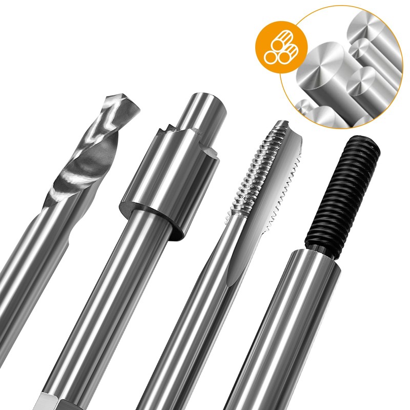 JMSMSH M8*1.25 Metric Thread Repair kit,12 24.5MM Stainless Steel Inserts