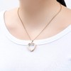 Glass Cremation Jewelry Necklace for Ashes Heart Memorial Lockets for