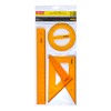Aristo AR22509 Geometry Contrast Set (45° Triangle, 60° Triangle, Full