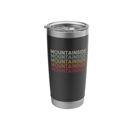 Mountainside New Jersey Mountainside NJ Retro Vintage Text Stainless Steel Insulated Tumbler
