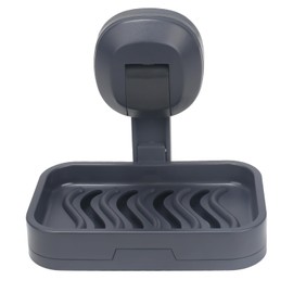 VirtuGro Suction Soap Dish for Shower, Wall Mounted Soap Dish Shower Soap Holder Max Hold 7.25KG，No-Drilling Soap Dish Holder, Plastic Suction Soap Dish for Shower Bathroom Kitchen Sink Tub, Removable