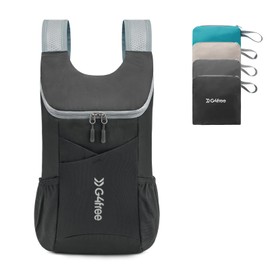 G4Free 11L Hiking Backpack Small Ultra light Packable Backpack Travel Bag for Women Men Casual Outdoor Camping Daypack (Black)