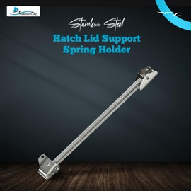 Marine City 304 Stainless Steel Best Grip Hatch Holder Adjuster Lid Support Spring Light Weighted (8-7/16 Inches) for Yachts – Campers – Hatches – Doors (Pack of 1)