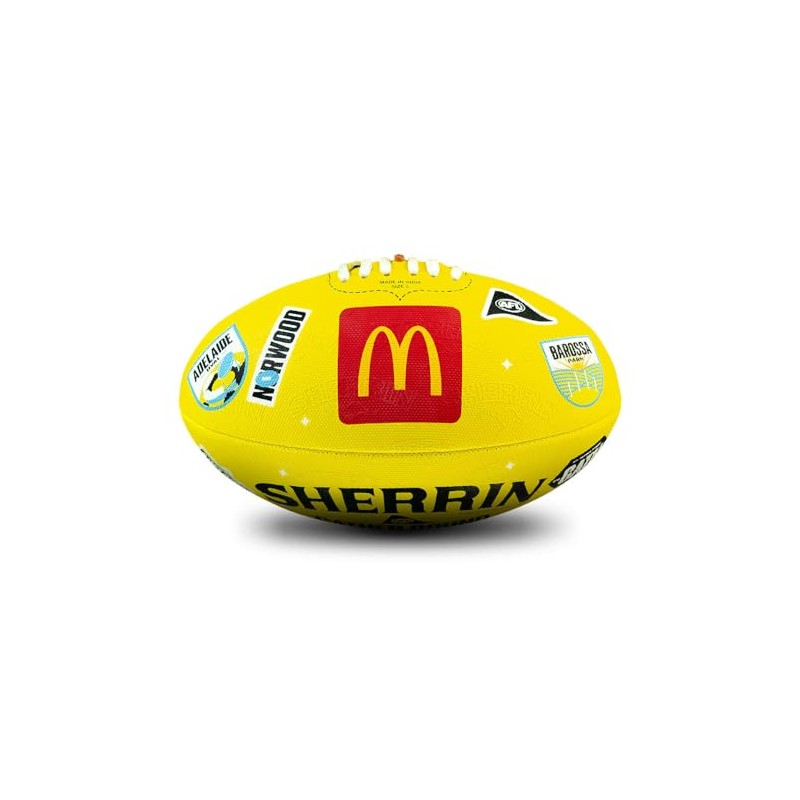 AFL Sherrin 2025 Gather Round Replica All Surface Football, Yellow,