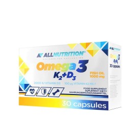 Omega 3 D3 + K2 30 Cápsulas - TODA LA NUTRICIÓN - Suplemento de Salud de Alta Calidad