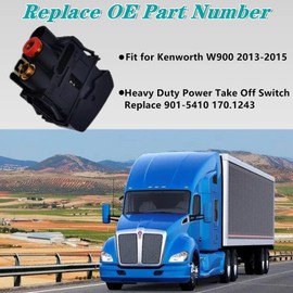 PTO Switch G90-1066-09, Fit for Kenworth W900 2013 2014 2015, Heavy Duty Power Take Off Switch Replace ‎901-5410 170.1243