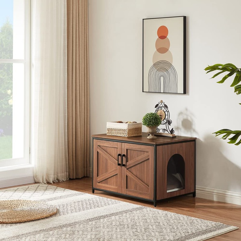 unipaws Large Cat Litter Box Enclosure with Top Opening, XL