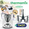 Butterfly Whisk for Food Processor for Vorwerk Thermomix TM31 -