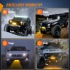 Nilight 6 inch Amber LED Light Bar 2PCS 18W Spot