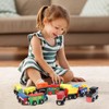 KABENFIS 16 PCS Wooden Train Set Magnetic Train Set for