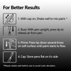White Acrylic Paint Marker Pens - 2-3mm Medium Tip, 6