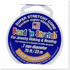 InkFusion Polymers Durable Clear Stretch Cord - Premium Quality Elastic String for Crafts & Jewelry