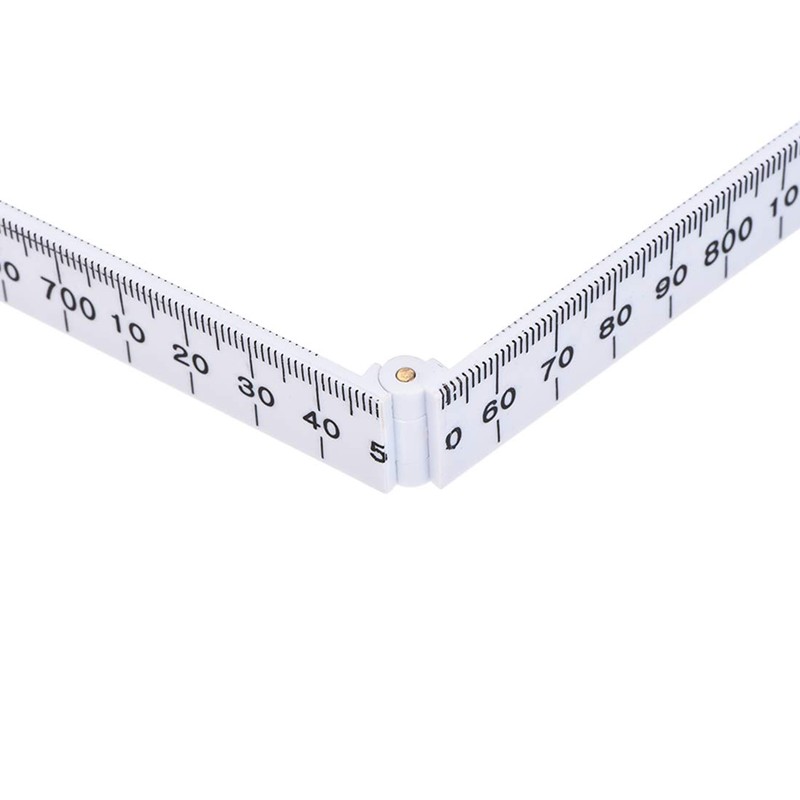 sourcing map Folding Ruler 100cm 4 Fold Metric Measuring Tool