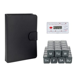 e-Pill 5 Times a Day x 7 Day Large Weekly Pill Organizer - with Discreet Case and Reminder