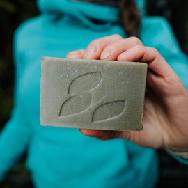 Alaska Glacial Essentials Cold-Process Mineral Clay Soap Bar made with Organic Oils – Face, Body, Shampoo & Shave – Hydrates & Detoxifies – For All Skin Types – Peppermint & Lavender, 2 Pack