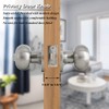 Gobrico Brushed Nickel Round Door Knobs for Bedroom Bathroom,Stainless Steel