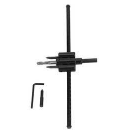 Adjustable Circle Hole Saw Cutter, 30-300 mm Black Alloy Steel Wood Cutter Drill Bit Set Used in Wooden Board, Plastic Board, Plasterboard