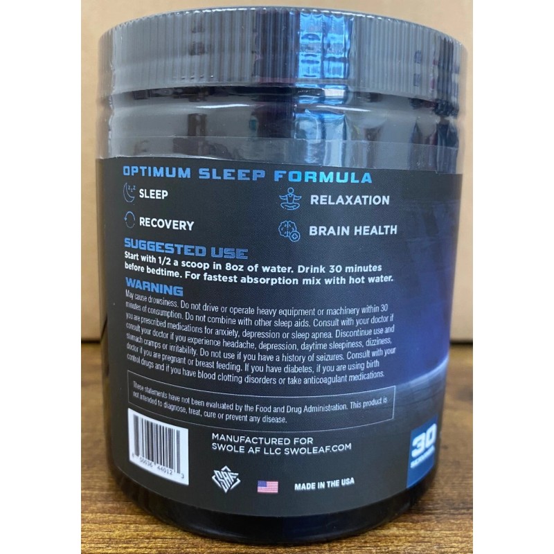 Swole AF Night Night MF Sleep Support Formula 30 Servings