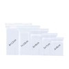 500pcs Grip Seal Bags 5 Mixed Size Reusable Poly Zip