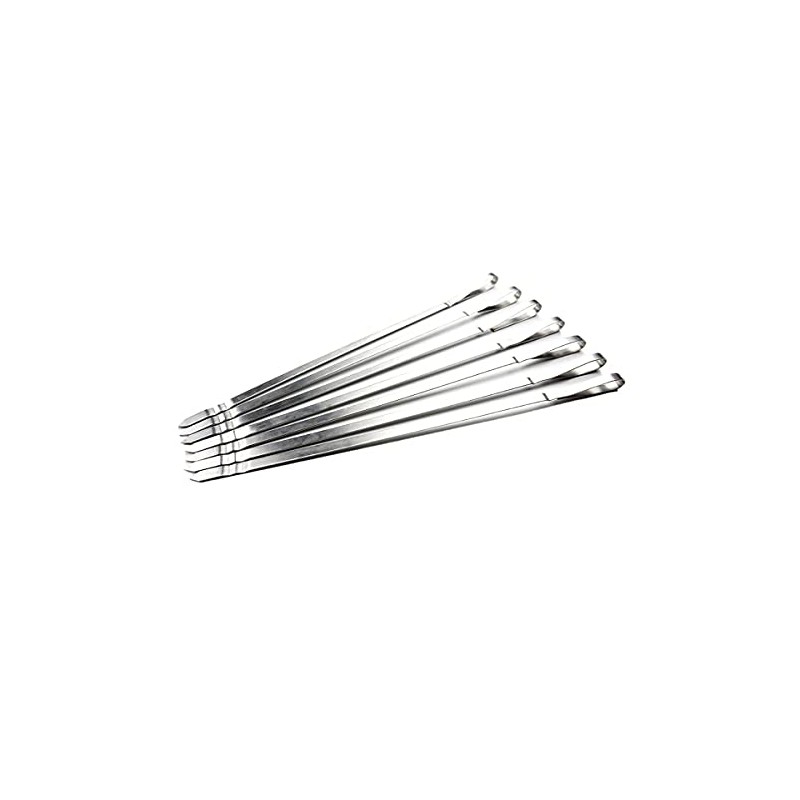 7 x XXL kebab skewers made of stainless steel, approx.