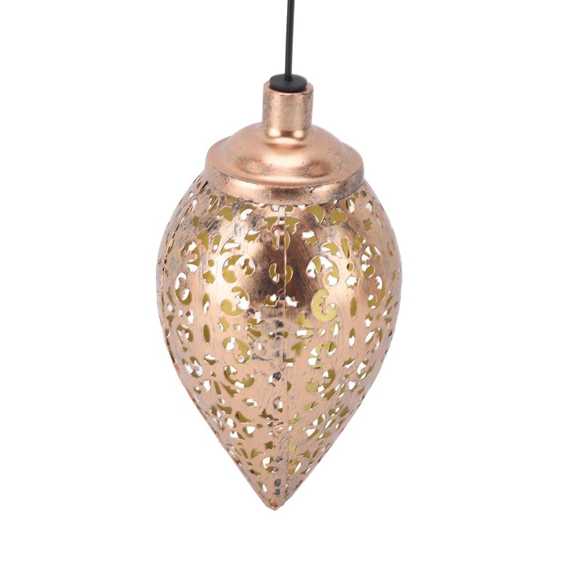 Solar Powered Patio Lamp LED Hanging Light Retro Decorative Lantern
