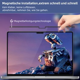 Magnetic Privacy Filter Compatible with MacBook Pro 16 Inch (2021-2023) M1 A2485/ M2 A2780/ M3 A2991, Removable Anti-Glare Blue Light Laptop Privacy Screen Protector Privacy Screen for Mac Pro 16.2