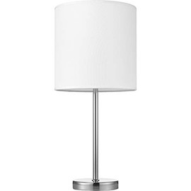 Lorell 99966 10-watt LED Bulb Table Lamp, 22" x 10", Silver,White Shade