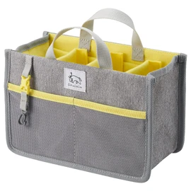 Hakuba Chululu AMZSCH-BBYS Bag Insert, Bag-in-Bag, Horizontal Type, Size S, Heather Gray, Customize Your Dividers, Self Standing, Space for Storing A5 Size Items