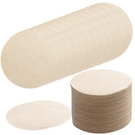 Yafe 600 PCS Unbleached Coffee Filters Papers Compatible with Aeropress, 64mm/2.5" Natural Replacement Round Coffee Filters Papers Filters Brown Paper Filter Compatible with Espresso Coffee Makers