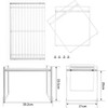 Spesh Kitchen Cupboard Shelf 33x21x23.5cm Cupboard Shelf Organiser Kitchen Countertop