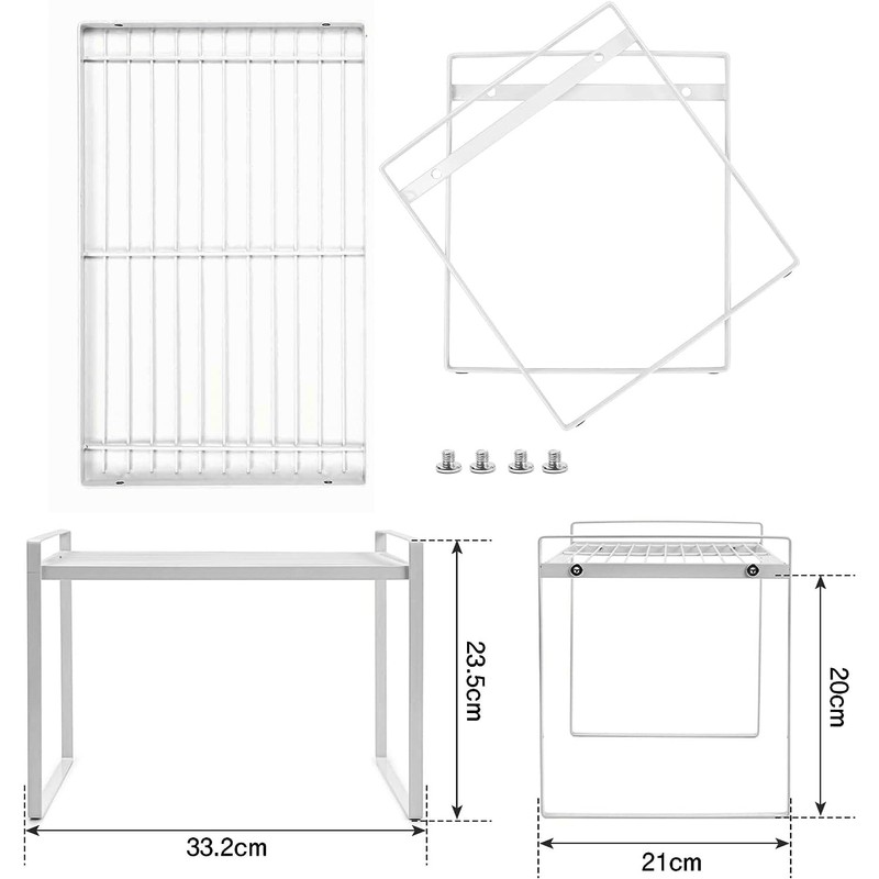 Spesh Kitchen Cupboard Shelf 33x21x23.5cm Cupboard Shelf Organiser Kitchen Countertop