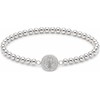 TClaudia Pulsera San Benito Plata 925 con Esferas para Mujer