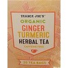 Trader Joe's Organic Ginger Turmeric Herbal Tea 20 ct (Pack
