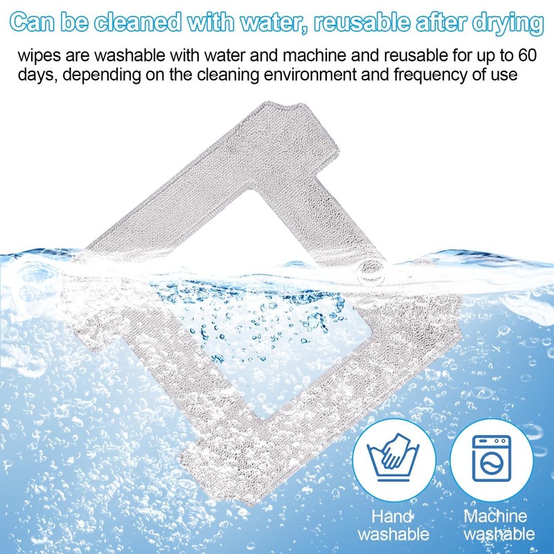 YBVABE Cleaning Pads Compatible with ECOVACS WINBOT W1, W2, W2