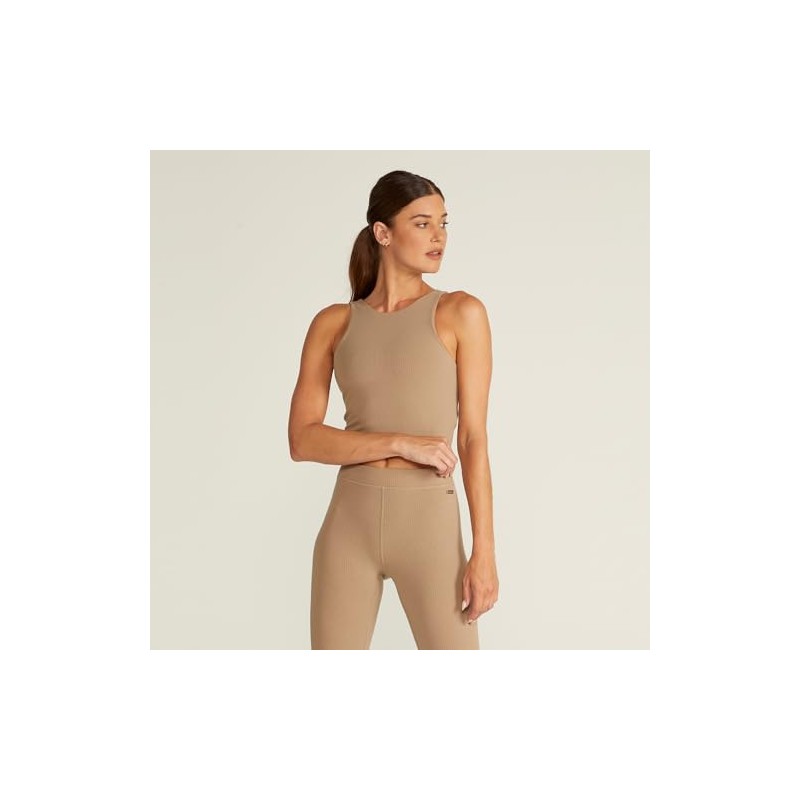 BYLT Ribbed Longline Bra Womens_Driftwood_Small