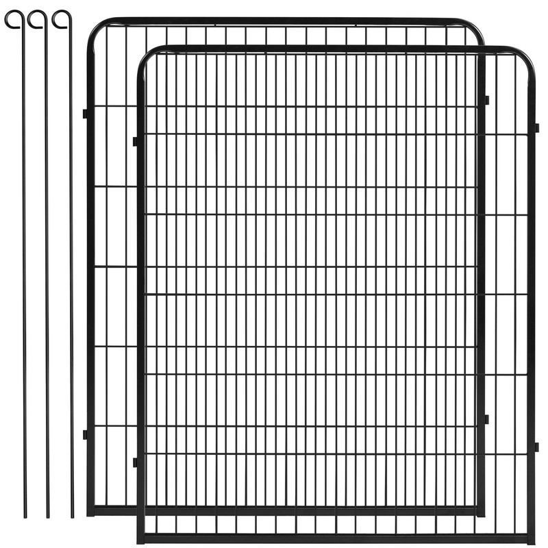 Yaheetech 40in x 5.3ft Decorative Garden Fence Rustproof Folding Fencing