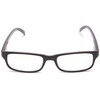 Foster Grant Mens Brandon Glasses Reading, Shiny Black/Transparent, 50 Mm
