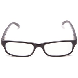Foster Grant Mens Brandon Glasses Reading, Shiny Black/Transparent, 50 Mm US