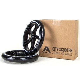 Apollo City Scooter Replacement Wheel Set, Pro Wheels – ABEC 7 Ball Bearings, Roller Wheel Replacement Wheels, Suitable for City Scooter, black