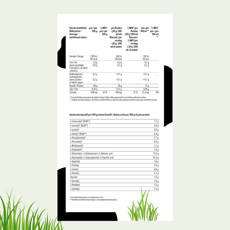 Energybody Whey Isolate, Protein Powder Neutral, No Sugar, No Sweetener,