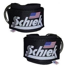 Schiek Sports 1700 Neoprene Padded Nylon Ankle Straps (Pair) - Bag Cable Attachment Ankle Straps with Hook and Loop Fastener